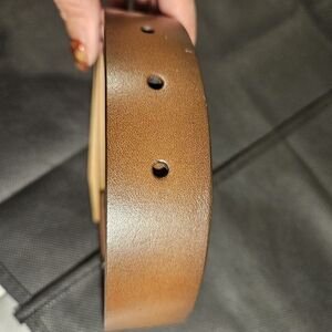Calvin Klein Men’s Leather Belt Camel Cognac Size M New